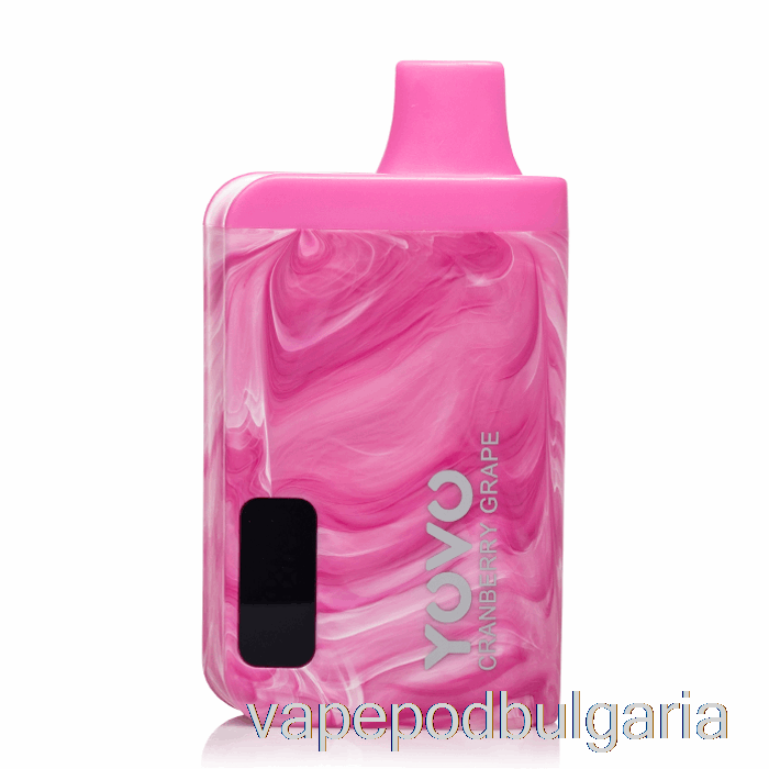 Vape 10000 Дръпки Yovo Jb8000 Disposable Cranberry Grape